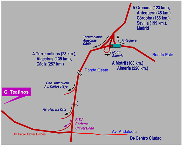 car map from city center